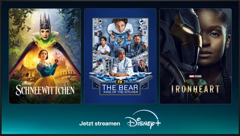Serien und Filme Poster: Vaiana 2, Mufasa der König der Löwen, Daredevil. Jetzt streamen bei Disney Plus