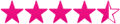 Bild: 4,5 Sterne Magenta Sterne